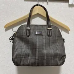 組曲　チェック柄　2way ショルダーボストンバッグ　美品　匿名配送