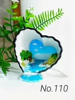レジンアートNo.110☆零れ出る海☆置物☆ハンドメイド☆