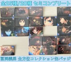 鬼滅の刃 冨岡義勇 全方位コレクション缶バッジ 20種 セミコンプリート