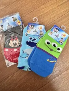 ディズニーキャラクター靴下 3足セット Sサイズ