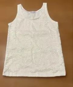 アイボリー レース タンクトップ