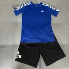 adidas Tシャツ、ハーフパンツ　セット売り　サッカー　160センチ