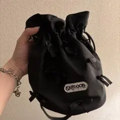 OUTDOOR ブラック ショルダーバッグ