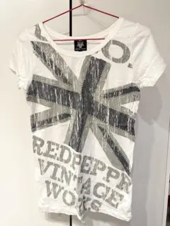 REDPEPPER VINTAGE WORKS Tシャツ ユニオンジャック 白のサムネイル