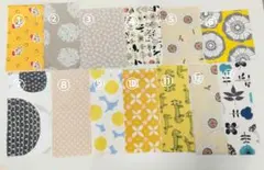 [42]綿プリント生地　ハギレセット 13枚　パッチワーク　まとめ売り