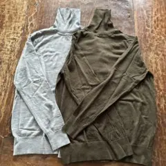 UNIQLOタートルネックセーター2枚セット
