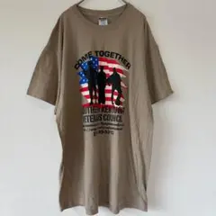 ジャージーズ 半袖Tシャツ プリント XL ベージュ 綿ポリ ミリタリーのサムネイル