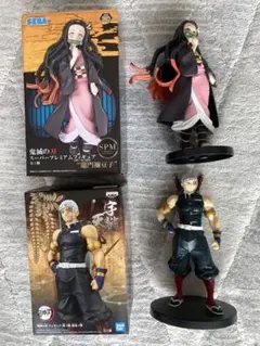 鬼滅の刃　フィギュアノ宇髄天元　竈門禰豆子 スーパープレミアムフィギュアSEGA