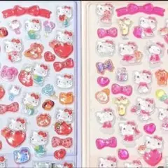 【2点】ハローキティ　ボンボンドロップシール サンリオ　うるちゅるポップシール