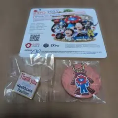 大阪・関西万博 ピンバッジ·缶バッジ·ステッカー セット