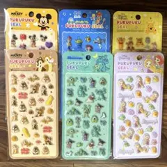 ディズニー　ぷくぷくシール 6枚セット