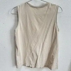 UNIQLO ノースリーブ Tシャツ S ベージュ