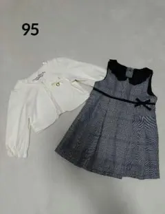 女の子　フォーマルワンピース　95 セレモニー　冠婚葬祭　入園式