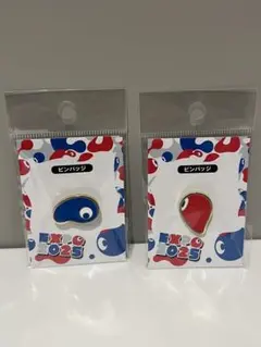 大阪関西万博　ミャクミャク　コミャク　ピンバッジ　ピンズ　万博　赤　青