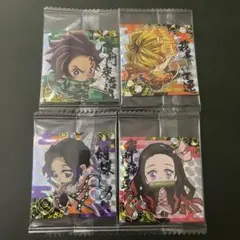 鬼滅の刃ウエハースシール第一弾 竈門炭治郎 我妻善逸 竈門ねず子 胡蝶しのぶ