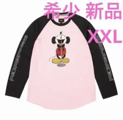 SUPREME ミッキーマウス 長袖Tシャツ Sサイズ Supreme☆ナンバーナイン ミッキー ラグラン ロンT (Supreme/Tシャツ