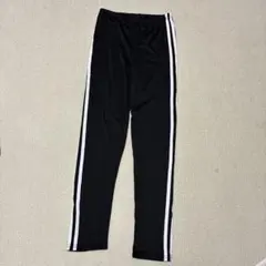 ブラック ストライプ レギンス