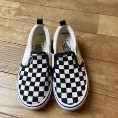 VANS キッズ スリッポン チェッカーボード