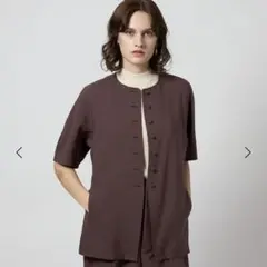 ＜Steven Alan＞スラブ オックス ブラウス DK.BROWNのサムネイル
