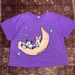 90s Mickey Unlimited 月面ミッキー Tシャツ 紫のサムネイル