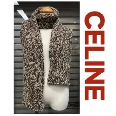 【良品】CELINEセリーヌ wool マフラー　❤︎のサムネイル