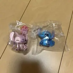 ディズニー スティッチ エンジェル フィギュア 2種セット ガチャガチャ ガチャ