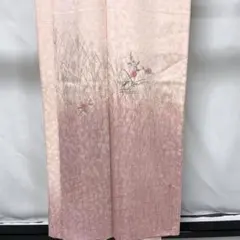 b17 正絹　袷　訪問着　刺繍　金銀彩　極美品　着物