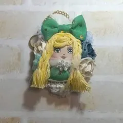 人気❤️チョコミント柄❤️ドールチャーム❤️ハンドメイド
