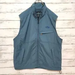 ノースフェイス L メッシュ裏地付き ナイロンベスト メンズ 釣り メッシュ