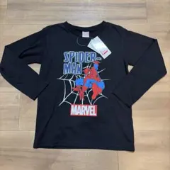 【140㎝】スパイダーマン 長袖　Tシャツ 黒 ☆新品