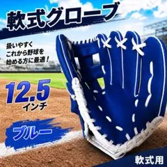 野球グローブ 大人用 12.5インチ 右投げ 軟式 ソフトボールのサムネイル