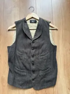 RRL ショールカラー ベスト チェック コットン ヴィンテージのサムネイル