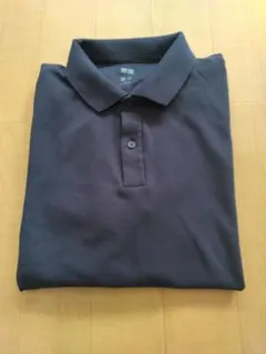 【美品】ユニクロ エアリズム ネイビー ポロシャツ サイズXL
