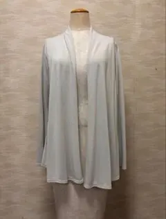 ‼️特価‼️カーディガン　グレージュ　バックレース　ふんわりドレープ　ボンサンスのサムネイル
