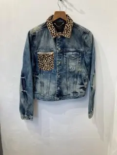 ディーゼル　デニムジャケット　レオパード