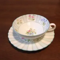 【未使用】ノリタケ　フロローラ　ティーカップ＆ソーサー