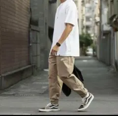 2XL 新品 ナイキ ウーブンパンツ メンズ カフ ジョガー ベージュ NIKE