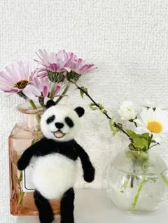 羊毛フェルト パンダ