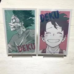 僕のヒーローアカデミア 原画展 ワンシーンカードコレクション 緑谷出久 2枚組