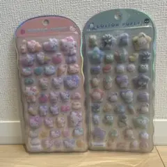 コットンパフィーシール　ハローキティ　はぴだんぶい