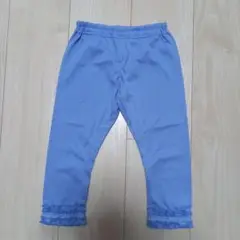 コンビミニ　水色 フリル付きレギンス110サイズ