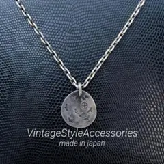 VSA ヴィンテージ風 小メタル タタキ ペンダントトップ シルバー925