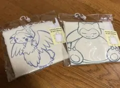 【新品】ポケモン ピカチュウ&ウッウ　カビゴン　ショッピングバッグ　エコバッグ