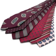 6本 ビンテージ ネクタイ まとめ売り シルク ペイズリー ストライプ 花柄