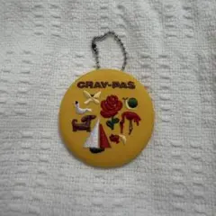CRAY-PAS 刺繍缶バッジ キーホルダー