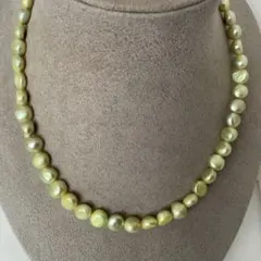 【淡水本真珠★フラット★パールネックレス★ハンドメイド★ファッション★ネックレス