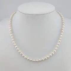 SILVER パールネックレス約6.2mm パール 真珠 シルバー留め具【8 