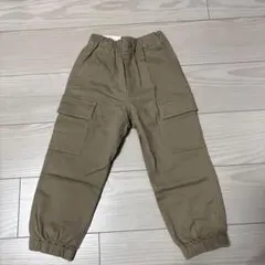 ユニクロ　カーゴパンツ 110サイズ カーキ