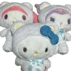 サンリオ ぬいぐるみ キティ マイメロ クロミ ホワイト ベア ドール ふわふわ
