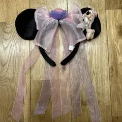 ミニーマウス カチューシャ ぬいぐるみ付き